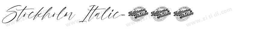 Stockholm Italic字体转换
